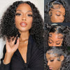 Curly Wig Pre Plucked Brazilian Human Hair Wigs 13x4 Lace Front Wig Short Bob Deep Wave Kinky Curly Lace Front Human Hair Wigs
