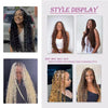 AOSIQUEEN Synthetic Deep Wave Bulk hair For Braiding No Weft Deep Wave For Braiding Micro Faux Braiding Hair for Boho Braids
