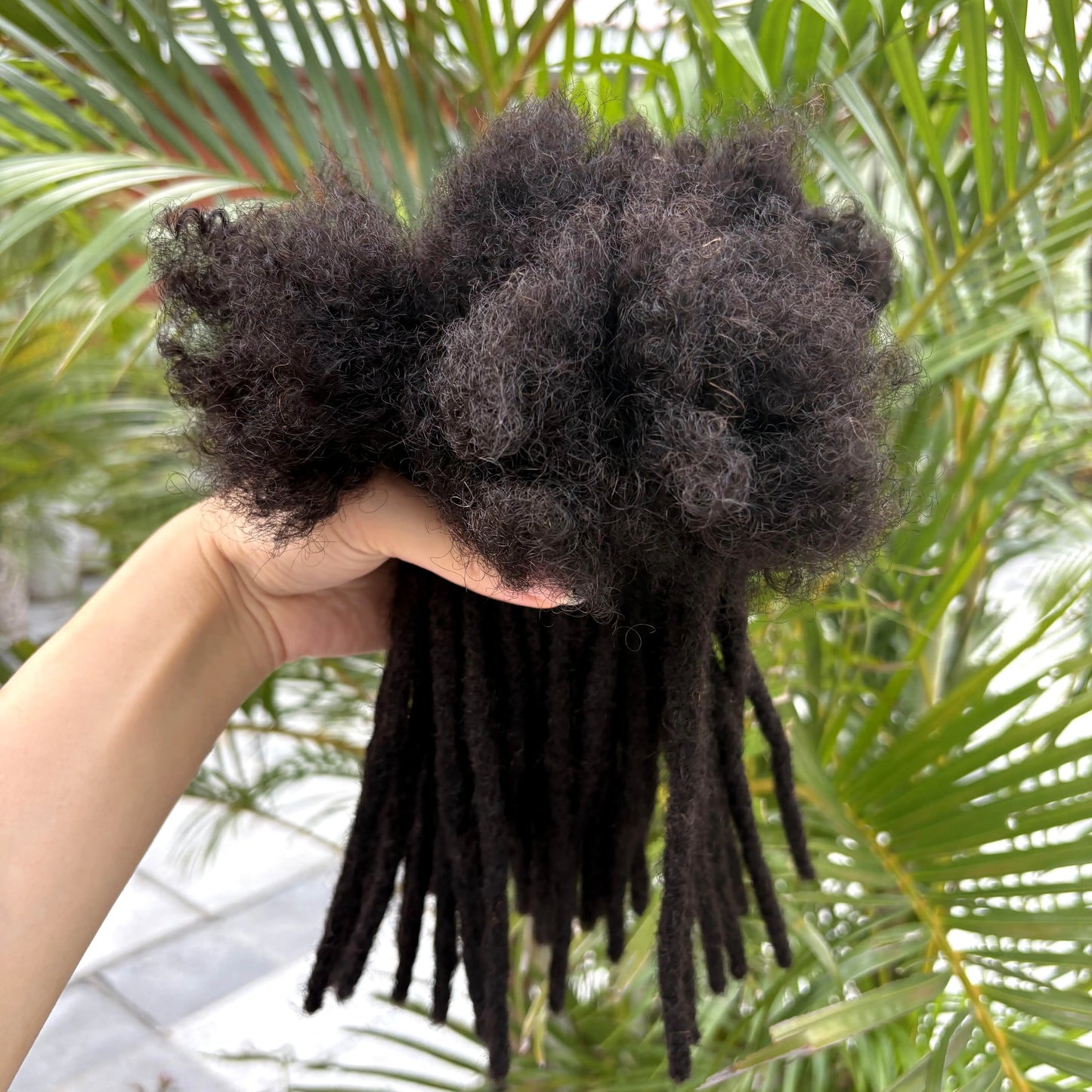 0.6cm 4-8Inch Regular Loc Extension Human Hair 50 Strands Full Handmade 100% Human Hair Dreadlock Extensions for Men Women