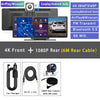10.26“  Dash Cam 4K 3840*2160P Car Dvr Carplay Android Auto GPS 5G WIFI  Stream RearView Mirror Dashcam Camera Drive Recorder FM