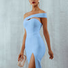 Seamyla 2023 Bandage Dress Sexy White Black Red One Shoulder Bodycon Summer Sleeveless Dress For Women New Celebrity Party Dress