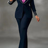 2 Pieces Women's Sets Autumn Winter Long Sleeve Pearl Blazers Suit Tops And Pants Suits Two Piece Set Tracksuit Outfit 2025