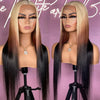 613 Blonde with Brown Ombre Wig Synthetic Lace Front Wig Long Straight Body Wave 13x4 Frontal Gradient Colored Wigs for Women