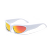 Designer y2k UV400 Mirrored Sunglasses Women White Sun Glasses Men Hispter Sport Driving Cycling Ladies Shades 2023 gafas de sol