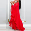Sexy Chic Women One Shoulder Jumpsuit Chiffon Long Sleeve Prom Party Clothes Designer One Piece Ruffles Rompers 2023