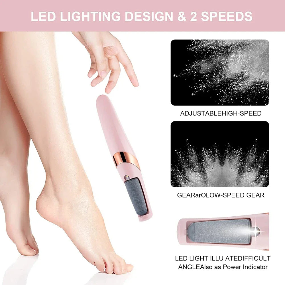 Electric Foot Callus Remover Foot Dead Skin Remover Rechargeable Foot Scrubber Grinder Professional Pedicure Tools Feet Care