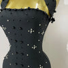 2025 Luxury Shining Diamonds Pearls Sleeveless Bodycon Bandage Long Dress Women Celebrate Evening Party Elegant Birthday Gowns