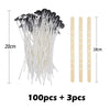 103pcs Waxed Cotton Candle Wicks Set with Stand Original Smokeless Candle Wicks Soy Oil Wax Core Woven Making Candles Supplies