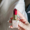 Luxury Diamond Lipstick Inflatable Lighter Mini Butane Pink Water Diamond Portable Lighter High End Women's Smoking Gift
