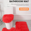 3PCS/set Solid Color Home Carpets Toilet Lid Cover Rugs Kit Non-slip Foot Mat for Bathroom Floor Bath Rug Foot Mat