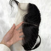 13x4 Transparent Lace Frontal with Braids 10 Inches Natural Brazilian Remy Hair Lace Frontal with Baby Hair for Women Girls