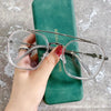 -1 -1.5-2-2.5-3 Double Beam Square Myopia Glasses  Men Women Retro  Anti Blue Ligh Nearsighted Prescription  Computer Eyeglasses