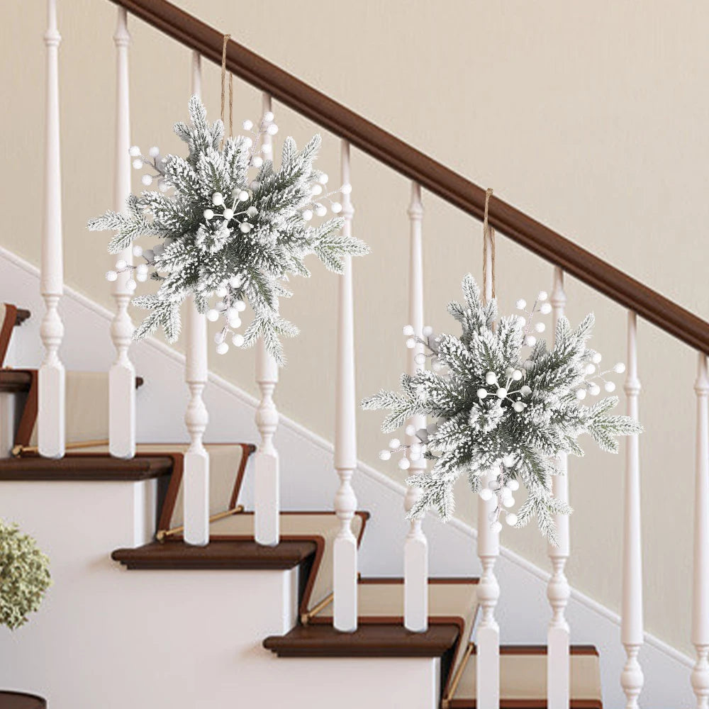 4/12/20Pcs Artificial Pine Needles Berry Set Vine Garland Accessories Christmas Tree Decoration Ornament for Home Decor New Year