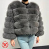 Maomaokong 2025 Natural Real Fox Fur Coat Women Winter Warm Luxury Fur Jacket Detachable Long Sleeves Female Vest Furry Coats