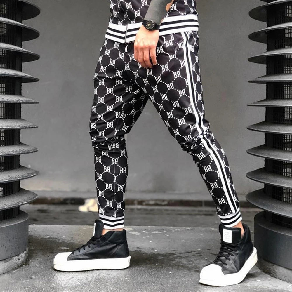2024 Spring Fashion Casual Pants for Men 3D Print Jogging Trousers New Drawstring Streetwear Men's Pants