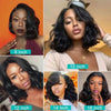 Cheap Body Wave Short Bob Wig Human Hair 13x4 Hd Full Lace Front Wig 10A Grade Virgin Lace Frontal Wigs For Women 180% Density