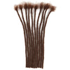 Handmade Permanent Locs Thickness Dreadlock Extensions Soft 100% Human Hair Locs Extensions Natural Black For Women Men Full