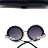 Pearl Round Sunglasses Women Small Frame Oval Vintage Sunglasses Luxury Brand Designer Elegant Retro Steampunk Sunglasses Men