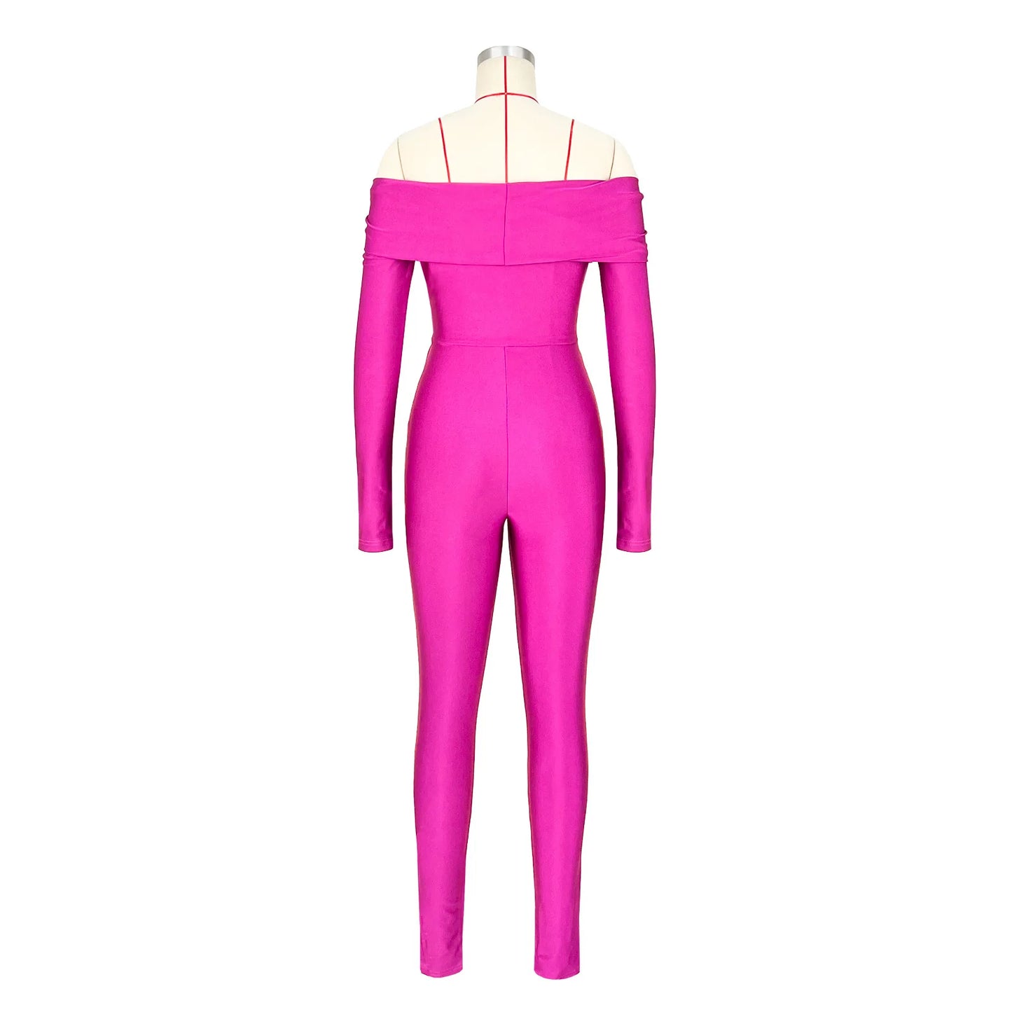 Leosoxs Women Hollow Out Sexy Party Clubwear Long Sleeve Jumpsuits 2024 Winter Autumn Slash Neck Crop One Piece Suit Rompers