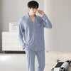Autumn Pajamas Sets Men Long Sleeve Modal Cotton Thin Teenage Boys' Large Size Spring Outwear Home Cloth Suit Sleepwear Male