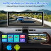 11.26 inch Car DVR 4K Dash Cam Dual Lens Wireless Carplay & Android Auto Video Recorder Monitor GPS Navigation 5G Wifi FM AUX