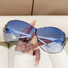 New Fashion Y2K Sunglasses Women's Integrated Surround Sun Glasses Retro Brand Designer Women Eyewear UV400 Oculos De Sol