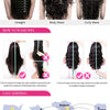 13x6 Short Curly Water Wave Human Hair Bob Wigs Deep Wave Lace Frontal Human Hair Wigs Indian Bob Wig Human Hair 250% Density