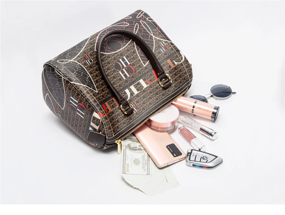 CH Fashionable and Luxury Design Spring 2024 New Women's Handbag Jacquard Colorful Women's Commuting Crossbody Bag