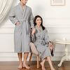 100% Cotton Couples Long Thick Absorbent Terry Bath Robe Kimono Men Light Weight Towel Bathrobe Sleepwear Women Hotel Gown Robes
