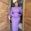 Fashion suit African Dresses For woman rhinestone turkey dresses for women luxury High quality mesh fabric African Beaded Dress