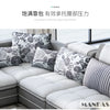 MINGDIBAO Nordic Fabric Sofa Set with Bluetooth Speaker & USB - Modern Living Room Modular Sofas Big U Shape Corner Cloth Couch