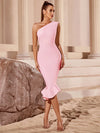 Elegant Bandage Dress Luxury Party Evening Club Night Cocktail Modest Holiday Bodcyon Celebrity Woman Clothes High Quality