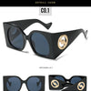 Colorful Square Sunglasses Women Men Two Color Frame Travel Sun Glasses Female Shades UV400 Male Gafas Oculos Brand Luxury