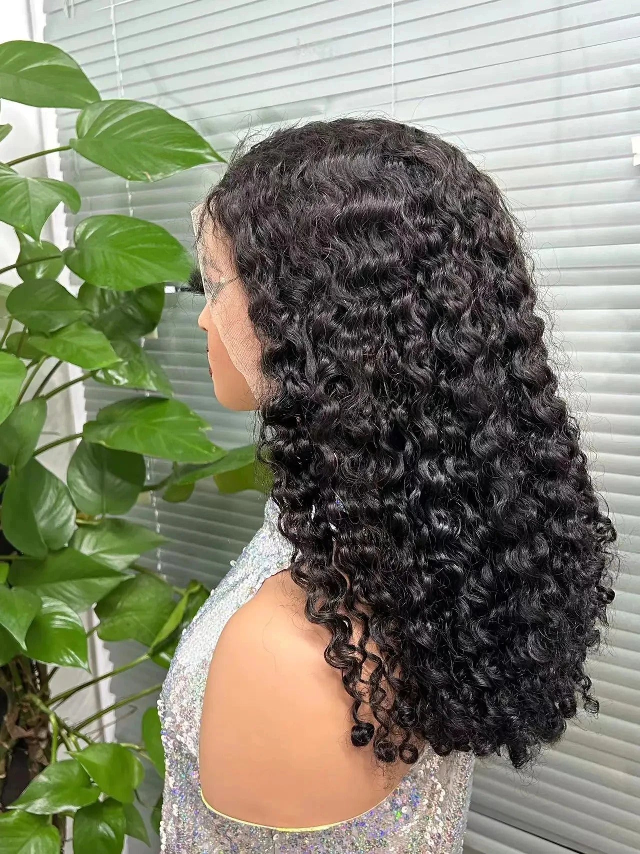Natural Black 12A Double Drawn Burmese Curly Bob Human Hair Wigs for Women 250% Density Bouncy Curly Remy Human Hair Wigs
