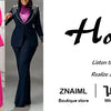Znaiml Elegant Formal Office Lady Two 2 Pieces Women Clothing Pearls Blazer Coat and Straight Pants Work Business Matching Sets