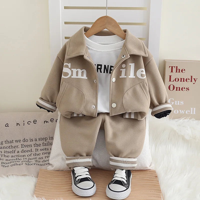 Baby Boys Clothes Sets Spring Autumn Toddler Fashion Cotton Coats Pants 2pcs Tracksuits For Bebe Infants Sports Suits Outfits 2Y