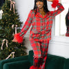 Women New Year Pajamas Set Christmas Party Loungewear Long Sleeve Feather Shirt Pants Sleepwear Santa Claus Night Wears Pyjamas