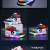 Disney Children's Sneakers Boys Girls Mickey Led Light Sport Shoes Student Shoes Hook Anti-slip Kids Outdoor Shoes Basket Shoes