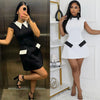 Ladies Streetwear Sleeveless Bodycon Dress 2024 Summer Autumn Women Mini Dresses Women Sweatshirts White Black Dress Clothing