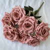 41CM 7 Forks Silk Screen Diamond Rose Artificial Flower Wedding  Living Room Decoration Road Guide Bouquet, Artificial Flower