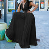 Elegant Pleated Jumpsuits & Rompers for Women V Neck Ruffles Belt Waisted High Waisted Floor Length Luxury Birthday Party Outfit