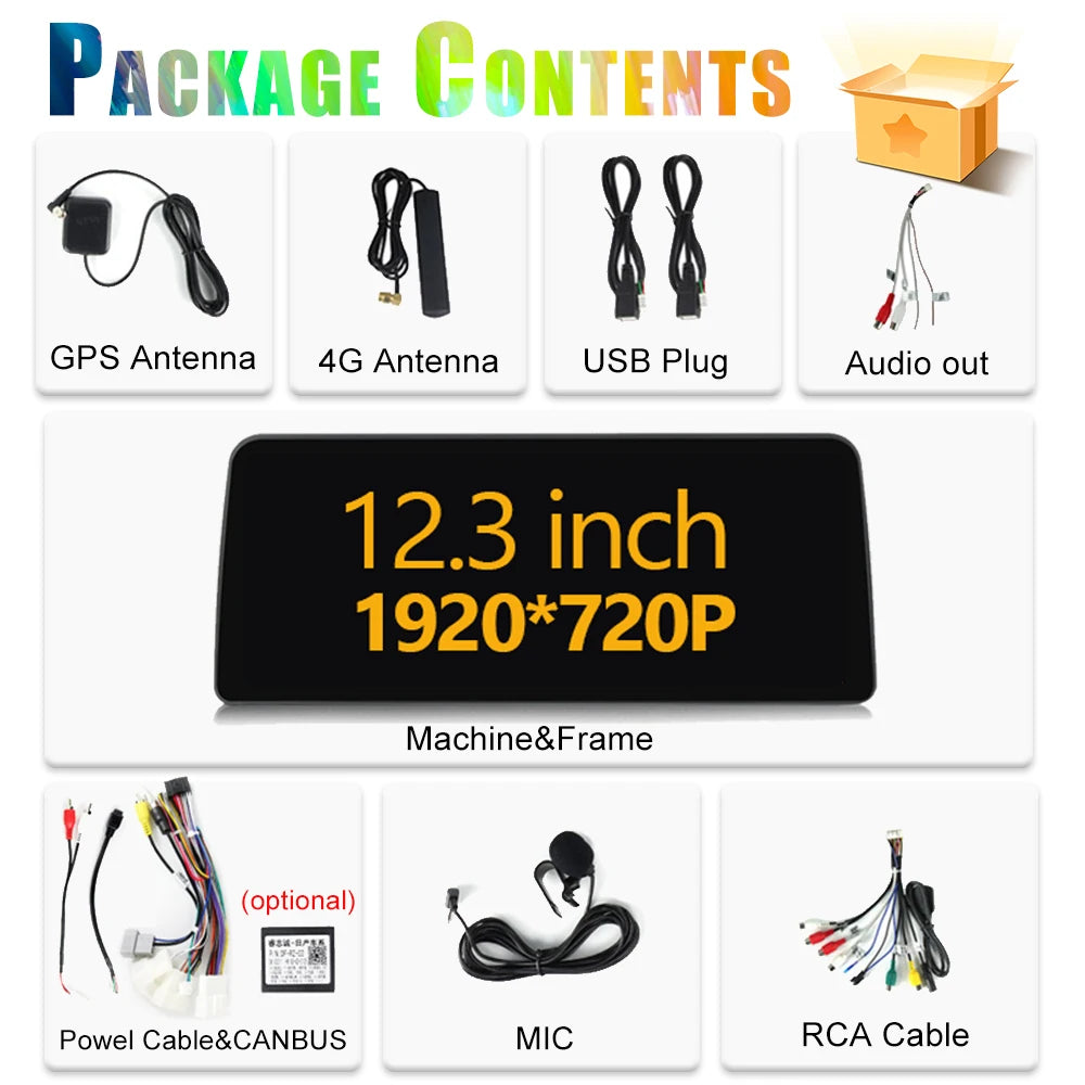 12.3 inch 2400*900 For Peugeot 308 T9 308S 2013 - 2017 Radio Car Video Player Stereo Android 14 GPS Multimedia Carplay Head Unit
