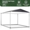 6x8 FT Outdoor Storage Shed, Garden Shed with Updated Frame Structure and Lockable Doors, Metal Tool Sheds for Backyard Garden