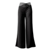 Spring Autumn Elegant High Waist Wide Leg Pants For Women Fashion Loose Long Pant Casual Office Solid Women Clothes New Pant