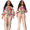 Women Imitation Silk Printed Casual Shirt Top Women Lantern Long Loose Blouse Female Clothes