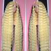 30 Inch 13x6 Transparent HD 613 Honey Blonde Deep Wave Lace Frontal Wigs Brazilian 13x4 Curly Colored Lace Front Human Hair Wigs