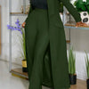 Women's Set Full Sleeve X-Long Blazer Coat+ Long Pant Suit 2025 Spring Streetwear Two 2 Piece Set Africa OL Work Outfits