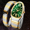 Classic Snake Shape Watch For Women Gold Silver Scaleable Bracelet Womens Watches Bling Diamonds Quartz Ladies Wristwatch