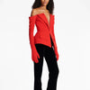 TWOTWINSTYLE Solid Designer Slimming Blazers For Women Slash Neck Long Sleeve Off Shoulder Temperament Coats Female Fashion New