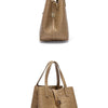 CHCH Women's Tote Bag New Steel Embossed Handheld Bun Mother Shopping Bag